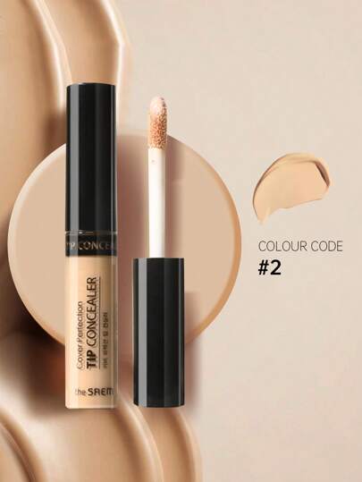 the SAEM غطاء عيوب سائل، متوفر بألوان متعددة، يغطي البثور والهالات السوداء، يضيء البشرة، 6.5غ