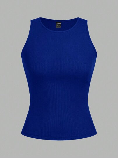 EZwear مجموعة من قطعتين، توب قصير نسائي جذاب بدون أكمام ، صيفي