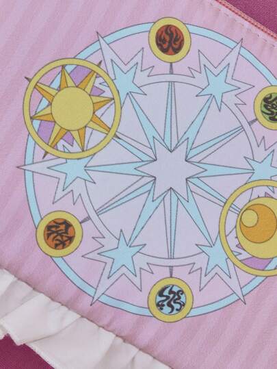 CARDCAPTOR SAKURA |  حقيبة مكياج مصممة برسوم كرتونية وزينة طرف للإكسسوارات النسائية