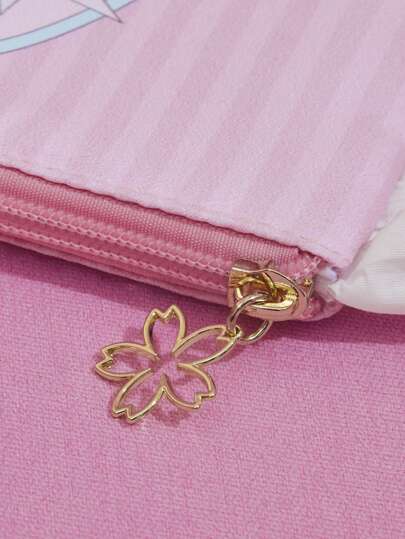 CARDCAPTOR SAKURA |  حقيبة مكياج مصممة برسوم كرتونية وزينة طرف للإكسسوارات النسائية