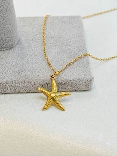 قلادة جراد البحر بطراز المحيط الشاطئ من الفولاذ المقاوم للصدأ ومطلية بالذهب، إكسسوار أنيق بسيط للنساء، مناسبة للربيع والصيف