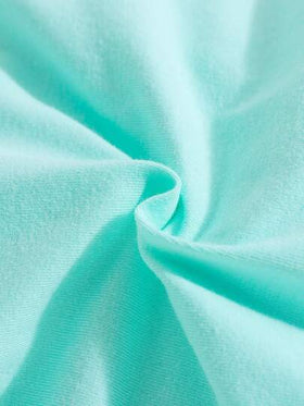SHEIN 2 قطعة/المجموعة طفل رضيع لطيف منقوشة طباعة بلا أكمام الزي لفصل الربيع