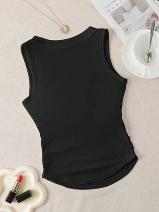 EZwear خزان أساسي كاجوال مضغوط بدون حمالة صلب اللون للنساء