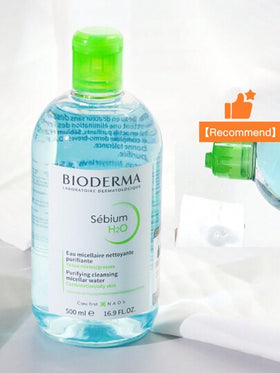 Bioderma ماء ميسيللار سينسيبيو H2O سعة 500 مل ، محلول منقي وتنظيف ، مناسب للبشرة المختلطة/الدهنية ، للوجه والعيون ، صيغة بدون شطف ، لطيف ، خالٍ من العطور والكحول ، تقنية الميسيللار مثالية للبشرة العادية إلى الحساسة