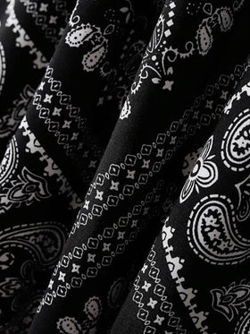 تنورة طويلة عارضة بطبعة Paisley للنساء للعطلات العادية