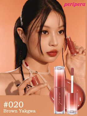 Peripera حبر جمالي كوري، تلوين مائي، لمعان شفاف للشفاه، لمعان زجاجي للشفاه، منتفخ، مرطب طبيعي، خفيف الوزن، مُنير، لون دائم، ارتداء مريح غير لزج، مناسب للارتداء مع الكمامة، بدون طبقة بيضاء، جمال كوري، مستحضرات تجميل كورية
