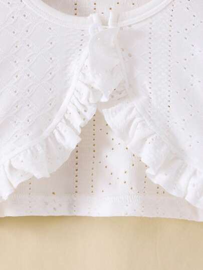 SHEIN Elladie kids جاكيت مريح من نسيج ناعم للفتيات الرضع، ربيعي وصيفي