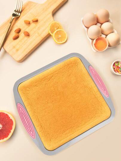 SHEIN Basic living مقلاة مربعة للخبز من السيليكون غير لاصق ، قالب كيك مقاوم للحرارة ، أداة خبز DIY واحدة