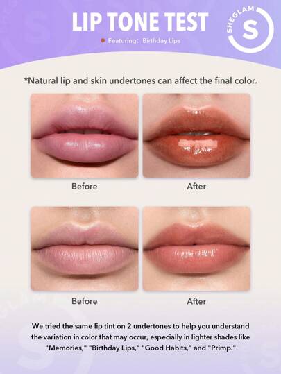 SHEGLAM أحمر شفاه Take A Hint-So Fly ملمع شفاه متغير اللون يدوم طويلاً بلمسة نهائية شديدة اللمعان طوال اليوم ومرطب غير لزج للشفاه الجافة أحمر شفاه سائل Pink روج تنت أرواج علامة تجارية جمال مكياج ميكب مستحضرات تجميل للنساء الفتيات مثالي لفصل الشتاء الربيع