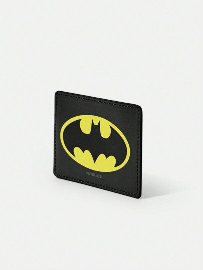 BATMAN X SHEIN محفظة صغيرة بطبعة خفاش الكرتون المطبوع عليها حامل البطاقات