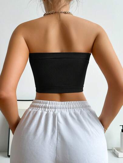 Shein Underwear&Sleepwear Maternity 5قطع/طقم خصر ملابس علوية أنبوبي بدون خياطة مرضعة حمالات بدون سلك