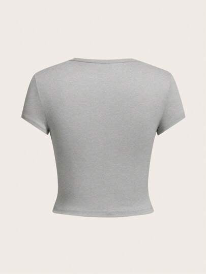 EZwear 4 قطع من تيشرتات النساء المجسمة عالية الجودة على شكل رقبة مستديرة وأكمام قصيرة عارضة، مناسبة لفصل الصيف
