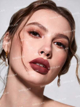 SHEGLAM قلم تحديد الشفاه So Lippy-قلم تحديد الشفاه الكريمي غير اللامع Misty Rose ذو الصبغة العالية لا يتلاشى بسهولة، ناعم كالحرير، لون غير لامع، مكياج الشفاه، حفلة عيد الميلاد ، قلم تحديد الشفاه روج تنت أرواج علامة تجارية جمال مكياج ميكب مستحضرات تجميل لل