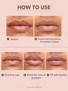 SHEGLAM قلم تحديد الشفاه So Lippy-قلم تحديد الشفاه الكريمي غير اللامع Misty Rose ذو الصبغة العالية لا يتلاشى بسهولة، ناعم كالحرير، لون غير لامع، مكياج الشفاه، حفلة عيد الميلاد ، قلم تحديد الشفاه روج تنت أرواج علامة تجارية جمال مكياج ميكب مستحضرات تجميل لل