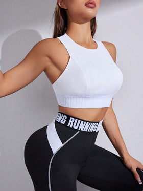 Easithlete مجموعة رياضية من شريط الخصر والسروال وقطعة علوية للنساء