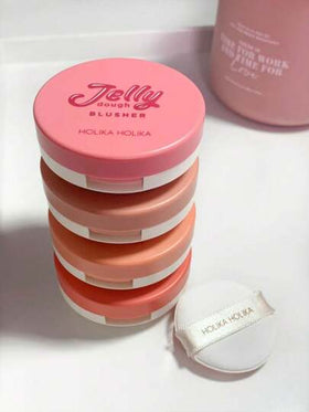 HOLIKA HOLIKA كريم أحمر خدود جيلي بلون الجريب فروت 02#، ملمس ناعم، أداء لوني ممتاز، خفيف الوزن وقابل للبناء، كريم أحمر خدود كوري، 4.2 جرام / 0.14 أونصة | مكياج كوري