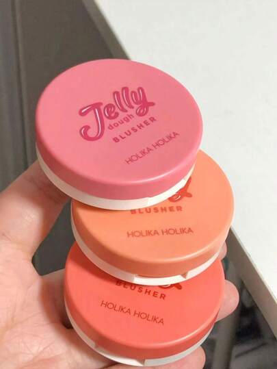 HOLIKA HOLIKA كريم أحمر خدود جيلي بلون الجريب فروت 02#، ملمس ناعم، أداء لوني ممتاز، خفيف الوزن وقابل للبناء، كريم أحمر خدود كوري، 4.2 جرام / 0.14 أونصة | مكياج كوري