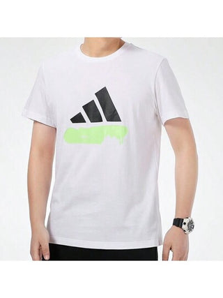 Adidas تي شيرت رياضي رجالي جديد بأكمام قصيرة، طراز "صديق"، رقبة دائرية، للركض والتدريب الرياضي