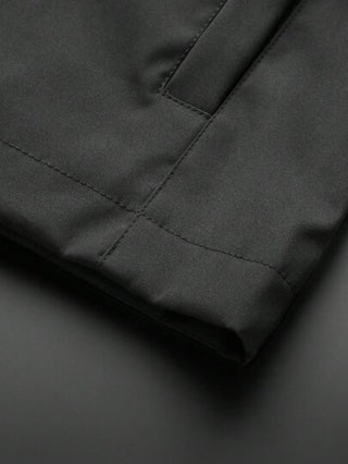 معطف رجالي مزود بسحاب وسحاب للرأس بدون تي شيرت، للخريف