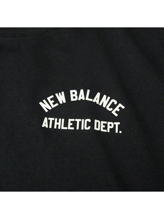 New Balance تي شيرت تي شيرت رجالي كاجوال صيفي بطبعة حرف ياقة مستديرة أكمام قصيرة