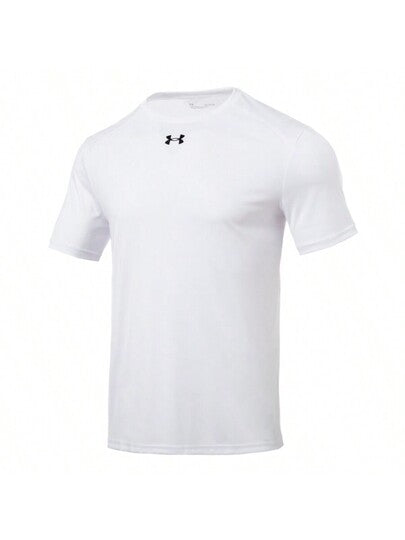 Under Armour تي شيرت كاجوال بأكمام قصيرة بطراز صديق الرجل، أزياء رياضية وتدريب عصرية