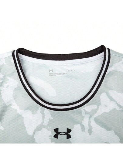 Under Armour تي شيرت كرة سلة رياضي آكم بشكل خالي بأحدث موديل لصيف 2024، تي شيرت تيشرت رجالي بنمط الخطيب