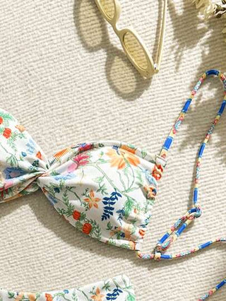 Swim Mod بكيني مطبوع بزهور للنساء، طبعات عشوائية صيفية