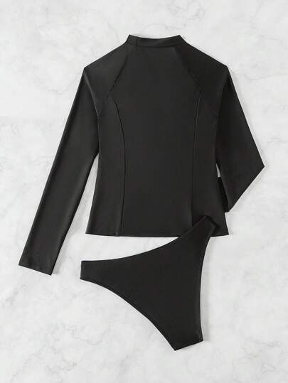طقم تانكيني حريمي Swim SPRTY مجموعة تانكيني رياضية متباينة الألوان لشاطئ الصيف