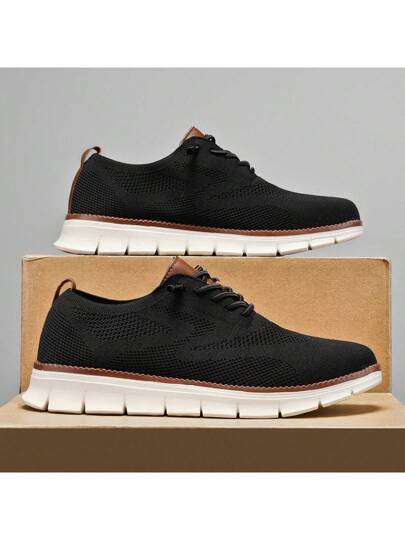 أحذية رياضية رجالية عالية الجودة جديدة، حذاء شبيه بالدوبيه عارضة للرجال، تصميم عصري مريح ومناسب للارتداء في الخارج مع قدرة على التنفس ومقاومة الانزلاق