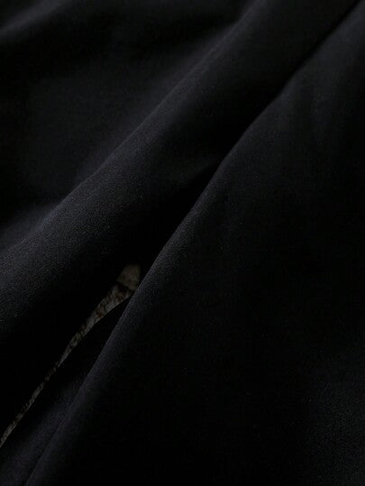 SHEIN سروال مستقيم منسوج على الطراز الشارعي العرضي للفتى المراهق