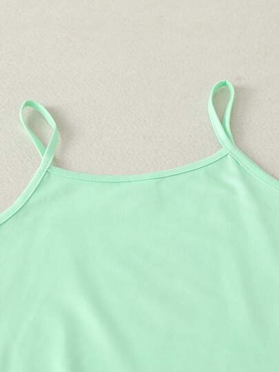 بيجاما مجموعة ملابس منزلية عارضة للبنات المراهقات مكونة من ملابس علوية تانك مطبوع بالأفوكادو بسيط مع شورت 2 قطعة