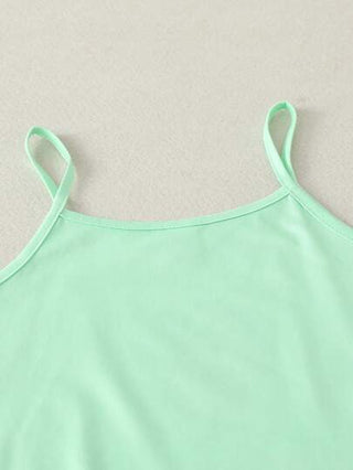 بيجاما مجموعة ملابس منزلية عارضة للبنات المراهقات مكونة من ملابس علوية تانك مطبوع بالأفوكادو بسيط مع شورت 2 قطعة