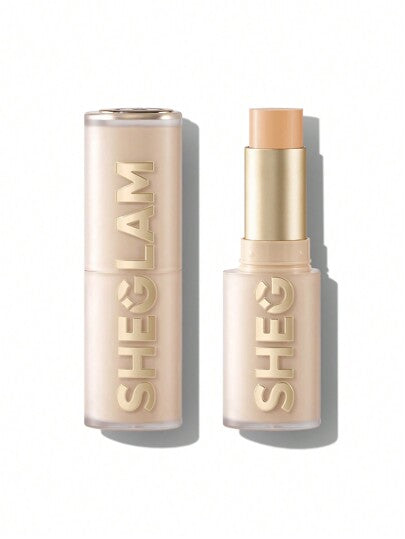SHEGLAM كريم أساس Skin Magnet عالي التغطية-يدوم طويلاً-خالٍ من المسام-خالٍ من العيوب-سهل الاستخدام-تغطية كاملة-لجميع أنواع البشرة-لا يتلاشى-مقاوم للعرق-خفيف الوزن-لم يتم اختباره على الحيوانات-ناعم-لمسة نهائية طبيعية تشبه البشرة-كريم أساس قابل للتنفس-تر...