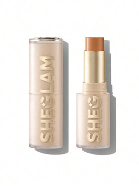 SHEGLAM كريم أساس Skin Magnet عالي التغطية-لوزي يدوم طويلاً خالٍ من المسام خالٍ من العيوب سهل الاستخدام بتغطية كاملة لجميع أنواع البشرة لا يتلاشى مقاوم للعرق خفيف الوزن لم يتم اختباره على الحيوانات ناعم بلمسة نهائية طبيعية تشبه البشرة كريم أساس قابل لل...