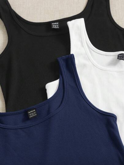 EZwear ملابس علوية بدون أكمام صيفي، ثلاثي الأبعاد، غطاء محكم، ملابس داخلية ضيقة مصنوعة من الريب