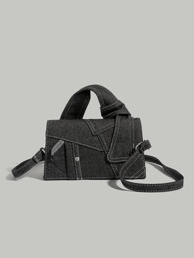 حقيبة كروس بودي جينز ملونة بطريقة الدمية، حقيبة كاجوال كورية للكتف، حقيبة يد صغيرة عصرية للتنقل، حقيبة يد صغيرة الحجم