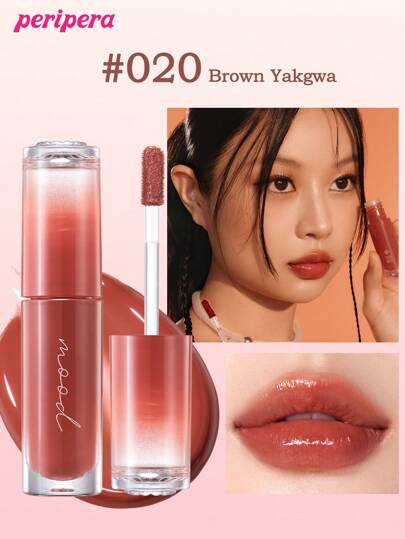 Peripera حبر جمالي كوري، تلوين مائي، لمعان شفاف للشفاه، لمعان زجاجي للشفاه، منتفخ، مرطب طبيعي، خفيف الوزن، مُنير، لون دائم، ارتداء مريح غير لزج، مناسب للارتداء مع الكمامة، بدون طبقة بيضاء، جمال كوري، مستحضرات تجميل كورية