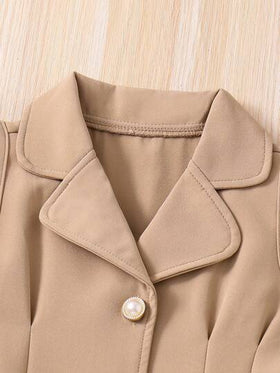SHEIN Elladie kids طقم بلا أكمام وبنطلون بنمط فتاة شابة داعمة للسيدات والرجال، مواسم الربيع / الصيف