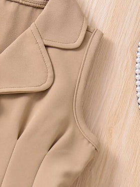SHEIN Elladie kids طقم بلا أكمام وبنطلون بنمط فتاة شابة داعمة للسيدات والرجال، مواسم الربيع / الصيف