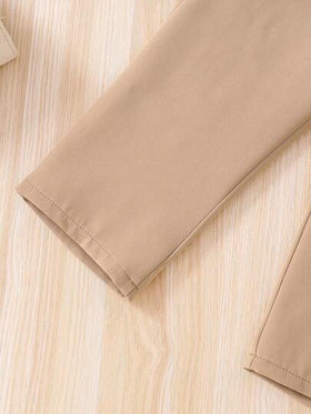 SHEIN Elladie kids طقم بلا أكمام وبنطلون بنمط فتاة شابة داعمة للسيدات والرجال، مواسم الربيع / الصيف