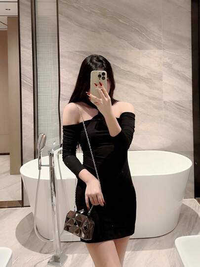 حقيبة سهرة مصممة بشكل فريد بأجهزة معدنية واحدة، حقيبة سلسلة سهرة من الأمتعة المميزة للحفلات والأعراس