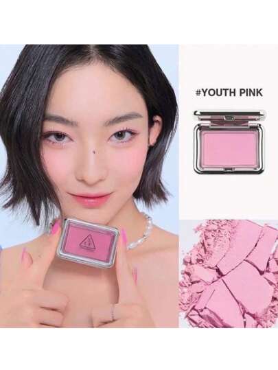 3CE بلاشر TAKE FACE #Youth Pink 4.5 جرام بنهاية مخملية - بلاشر قابل للمزج بسهولة، ملمس مسحوق حريري، سهل الاستخدام، لا يتكتل، يخلق نهاية طبيعية شبيهة بالبشرة، لون ناعم، طويل الأمد ومقاوم للبقع | مكياج كوري، مستحضرات تجميل كورية، طقم هدايا، 4.5 جرام/0.16 أو