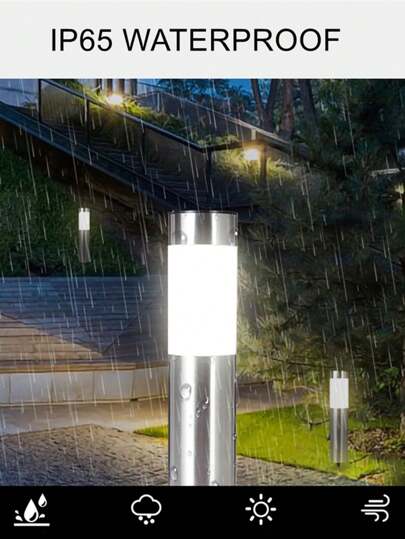 أضواء الممر الشمسية للحديقة 1/2 عبوة، إضاءة LED خارجية دبوس أرضي للحديقة، الممرات، العشب، الفناء