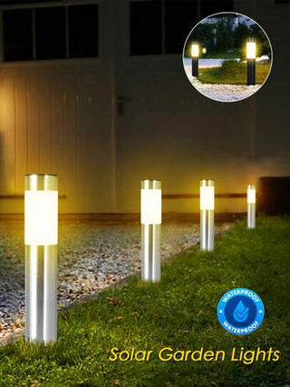 أضواء الممر الشمسية للحديقة 1/2 عبوة، إضاءة LED خارجية دبوس أرضي للحديقة، الممرات، العشب، الفناء