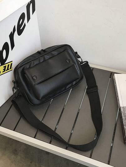 حقيبة كتف متعددة الوظائف مقاومة للماء بشعار للرجال للاستخدام في كل الفصول، حقيبة صدر، حقيبة خصر، حقيبة سفر، حقيبة شاطئ، حقيبة رياضية، هدايا للرجال، حقيبة تنزه، سعة كبيرة، حقيبة مناسبة لطلاب الجامعة، حقيبة عمل، هدايا عيد الميلاد، عطلة، حقيبة كلاسيكية