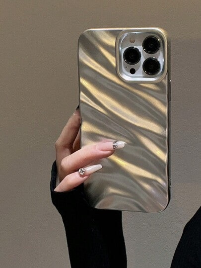 غلاف هاتف ناعم بنقشة موجية ثلاثية الأبعاد بتصميم بسيط للتفاحة متوافق مع موديلات iPhone 16 برو ماكس/16/16 برو/16 بلس/15/15 برو ماكس/15 برو/11/12/13/14 برو ماكس/11 برو/11 برو ماكس/12 برو/12 برو ماكس/13 برو/13 برو ماكس/14 برو/14 برو ماكس، نوعية مبتكرة راقية