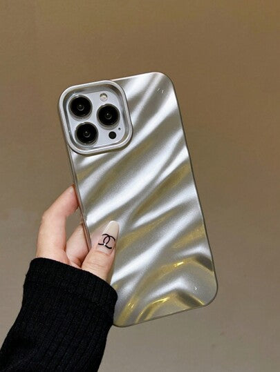 غلاف هاتف ناعم بنقشة موجية ثلاثية الأبعاد بتصميم بسيط للتفاحة متوافق مع موديلات iPhone 16 برو ماكس/16/16 برو/16 بلس/15/15 برو ماكس/15 برو/11/12/13/14 برو ماكس/11 برو/11 برو ماكس/12 برو/12 برو ماكس/13 برو/13 برو ماكس/14 برو/14 برو ماكس، نوعية مبتكرة راقية