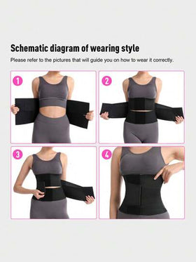 حزام مخصر قابل للتعديل من 3 طبقات، حزام تصميم الخصر للرجال والنساء، مقاس XS-XXXL، حزام تمرين الخصر مناسب للتمرين في المنزل والرياضة والمشي