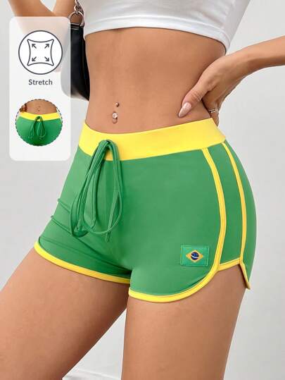 SHEIN PETITE شورتات برازيلية قصيرة