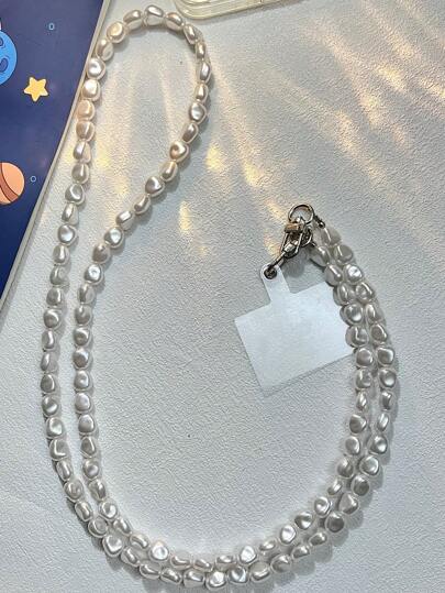 سلسلة كتف، سلسلة حقيبة خرزية أنيقة وعصرية، سير ظهر، شريط عنق إنقاذ عصري شامل للهاتف المحمول مع مشبك كهدية للأم، العائلة، الأصدقاء، عيد الميلاد ، عطلة ، شارم للهاتف ، سلسلة للهاتف